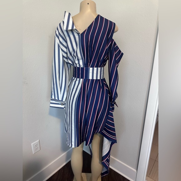 Asymmetrical Button Up Dress - Picture 3 of 5